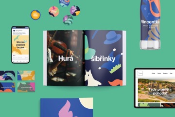 Ukázka vizuálního stylu Luhačovic, zdroj: Czechdesign