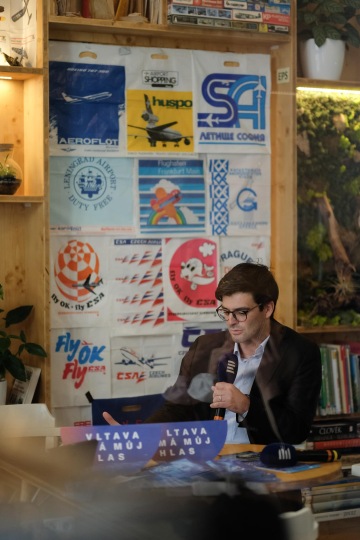 Ředitel Petr Prokop v Kafe Vzlet, foto: Natálie Ševčíková